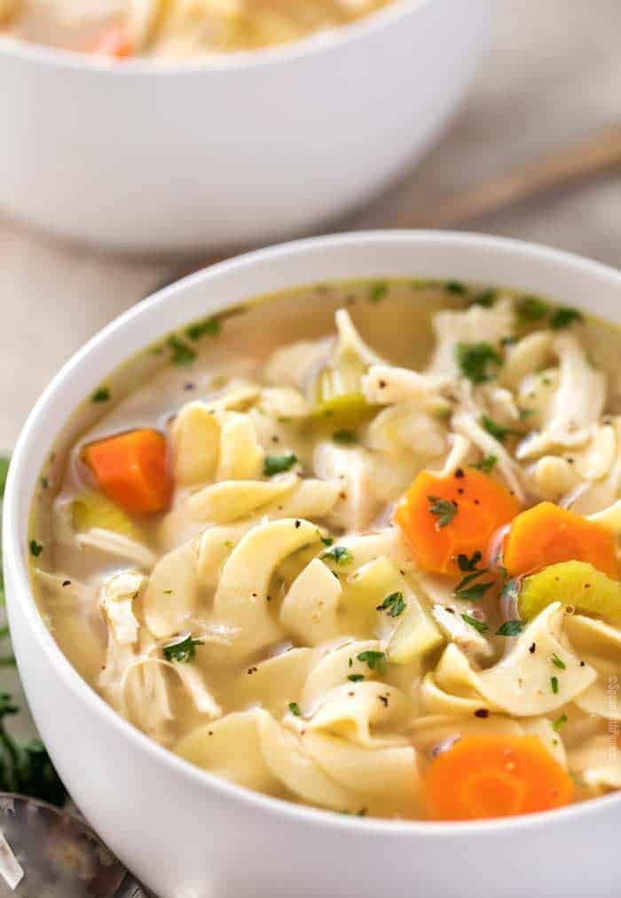 The Curated Table's Classic Chicken Noodle Soup Recipe