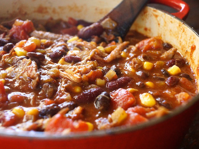 The Curated Table Pulled Pork Chili Recipe