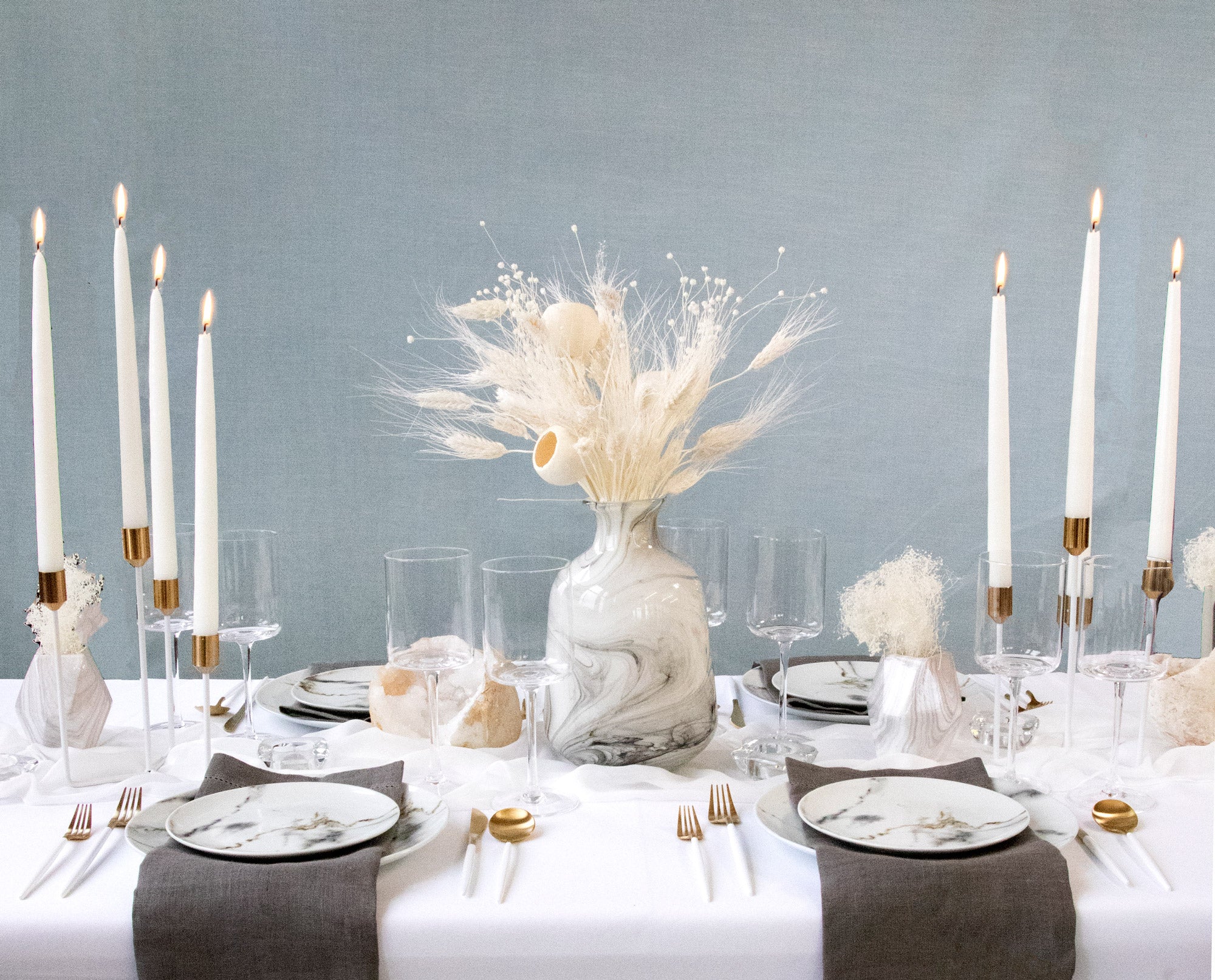 White Out Tablescape